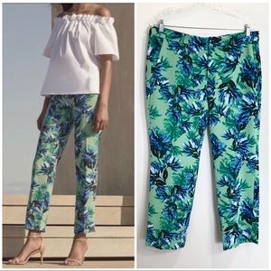 Banana Republic Printed Avery Floral Ankle Pants